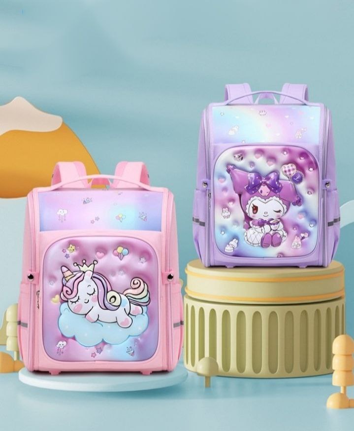 کوله مدارس مدل فانتزی وارداتی طرح چمدانی دوشی