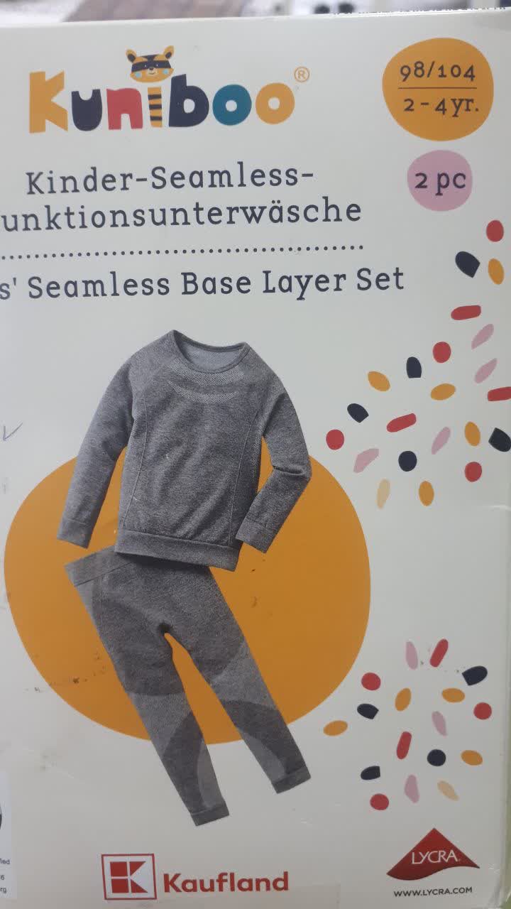 ست لباس زیر حرارتی بدون درز کودکانه Kaufland